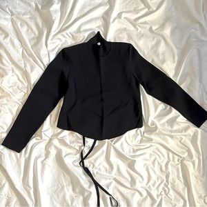 Women’s Black Backless Knit Pullover